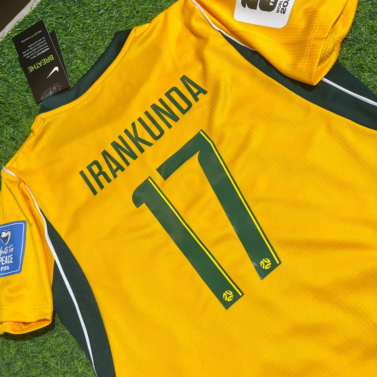 Australia World Cup 2026 Nestory Irankunda Kids Football Jersey
