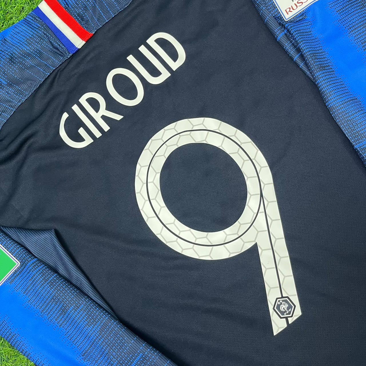 France World Cup 2018 Olivier Giroud Final Long Sleeve Retro Football Jersey Kit