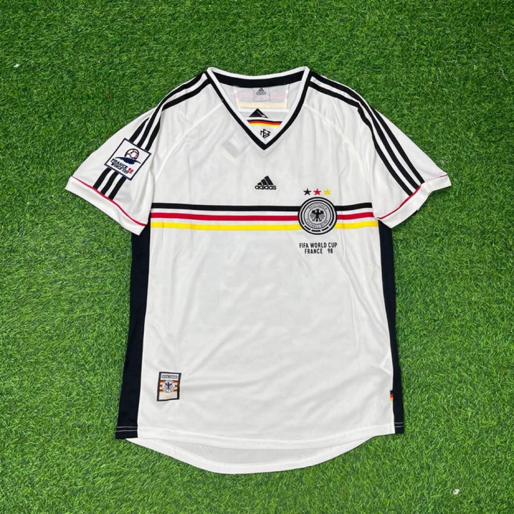 Germany World Cup 1998 Fritz Walter Deutschland Retro Fußballtrikot