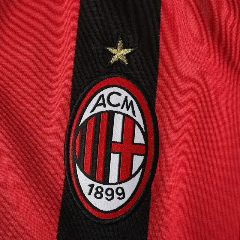 A.C.Milan 09/10 Season Long sleeved Retro Football Jersey Kit