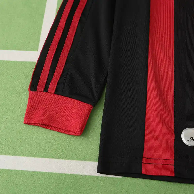 A.C.Milan 09/10 Season Long sleeved Retro Football Jersey Kit