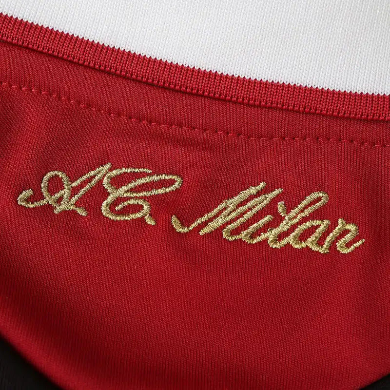 A.C.Milan 09/10 Season Long sleeved Retro Football Jersey Kit