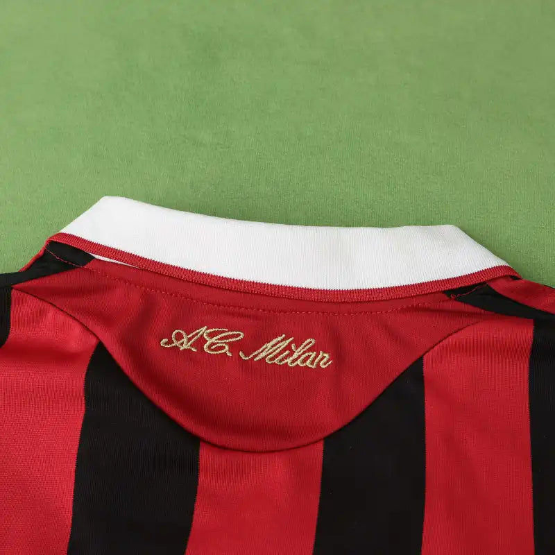 A.C.Milan 09/10 Season Long sleeved Retro Football Jersey Kit