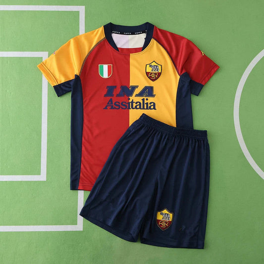 A.S. Roma Retro Kids Football Jersey Kit