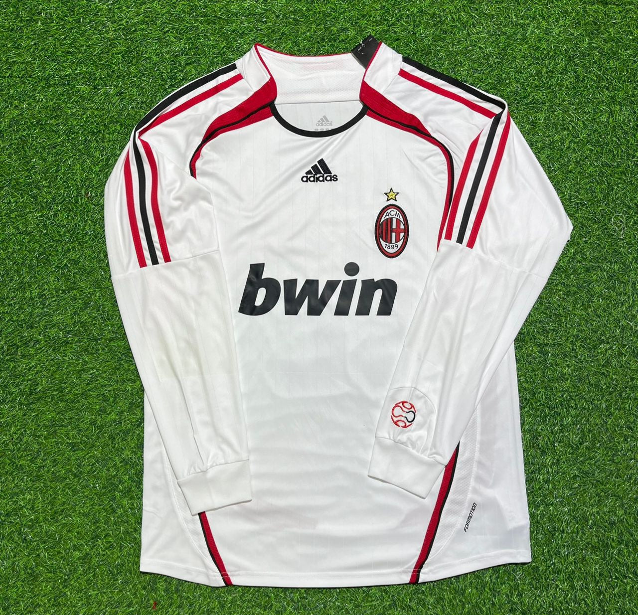 Stephen El Shaarawy #92 AC Milan Away White Long Sleeve Retro Football Jersey
