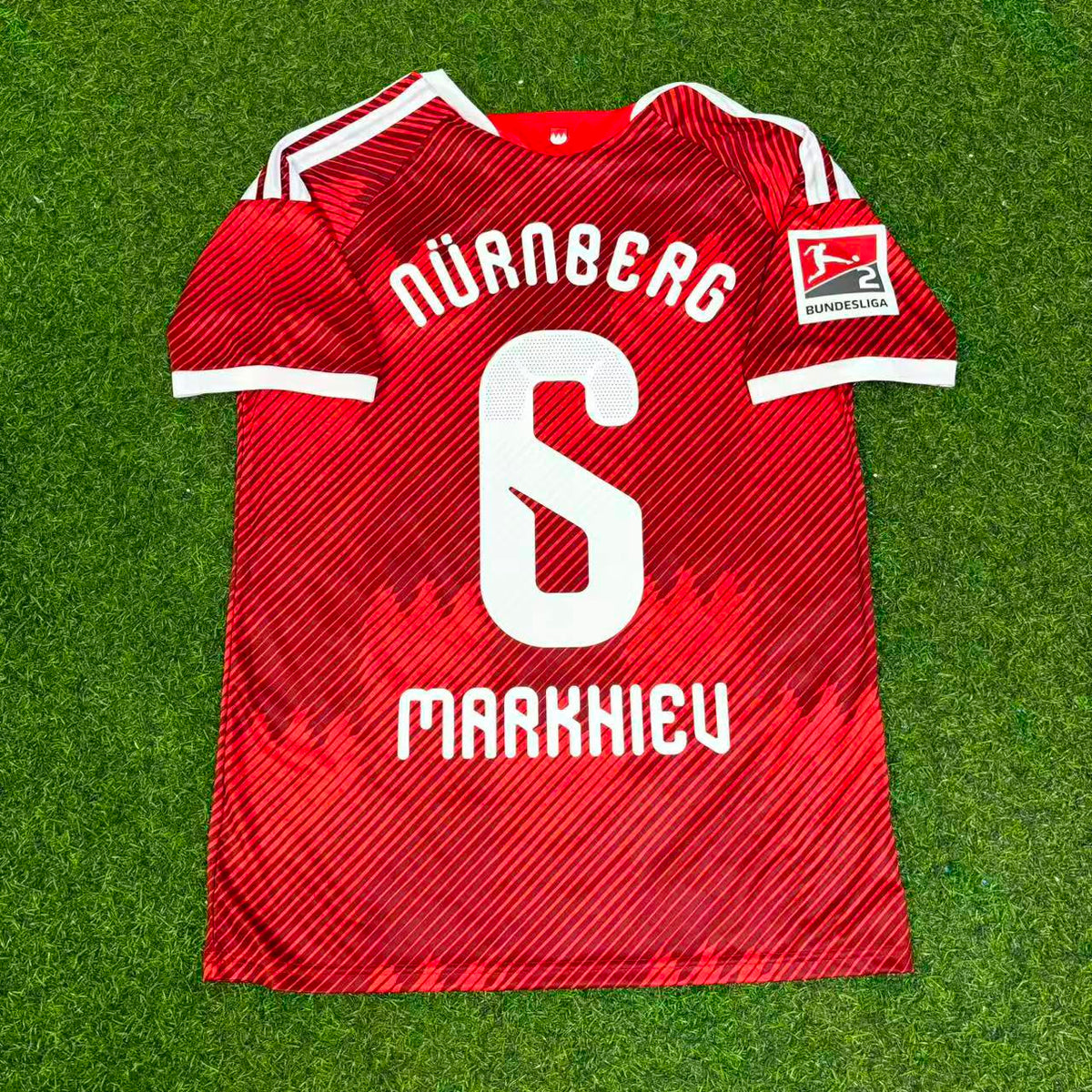 1.FC Nürnberg 2027 Adam Markhiev Home Football Jersey