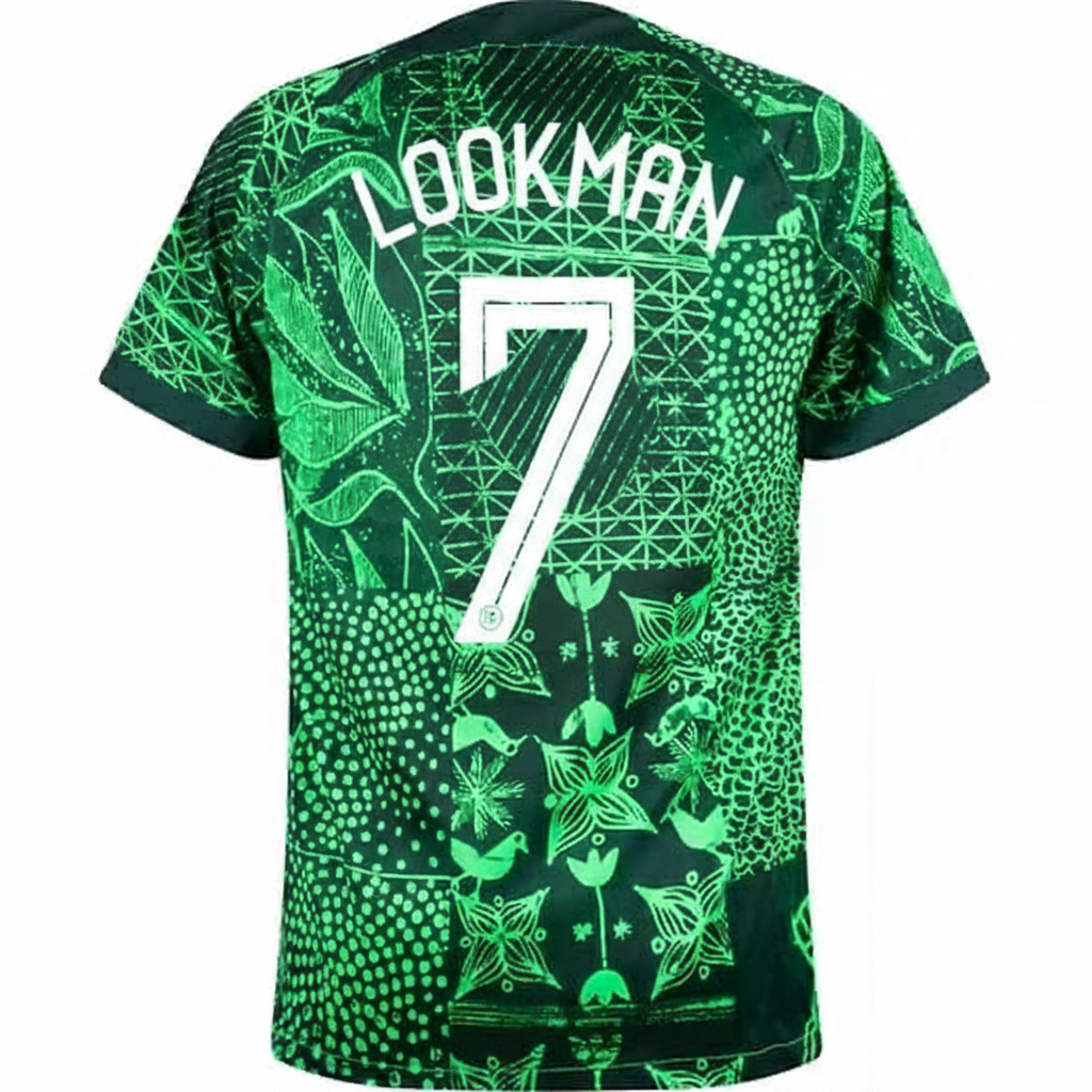 Ademola Lookman 7- Nigeria 2022/2023 Season Retro Football Jersey