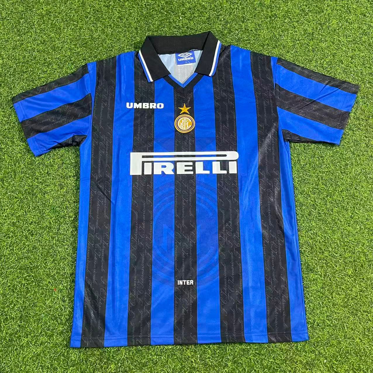 Adriano Inter Home Retro Football Jersey Kit