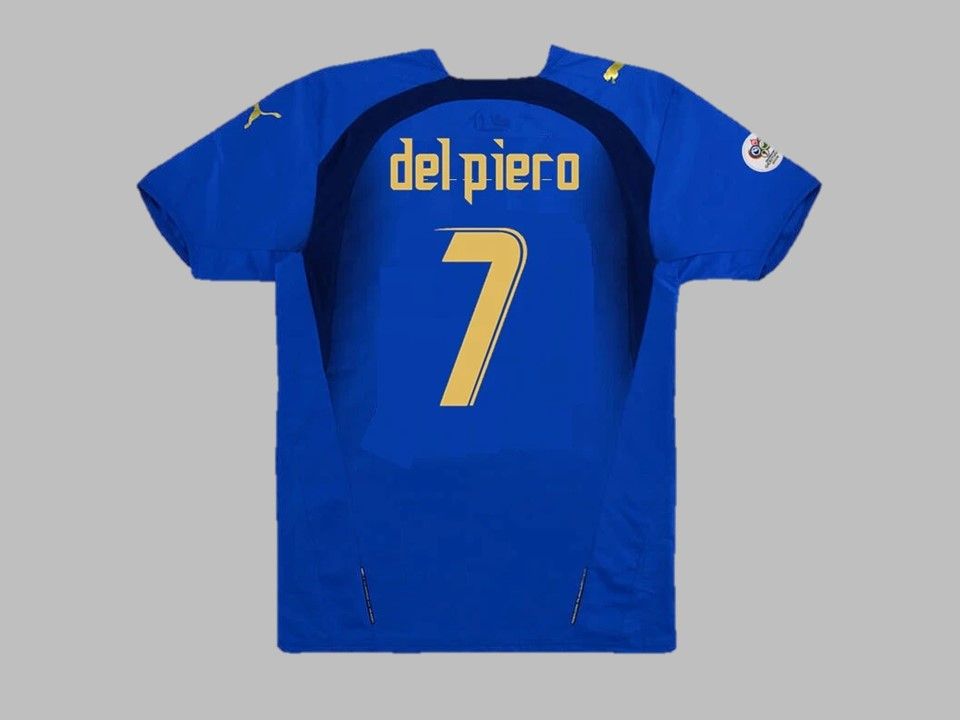 Alessandro del Piero 7 - Italy 2006 World Cup Final Retro Football Jersey Kit