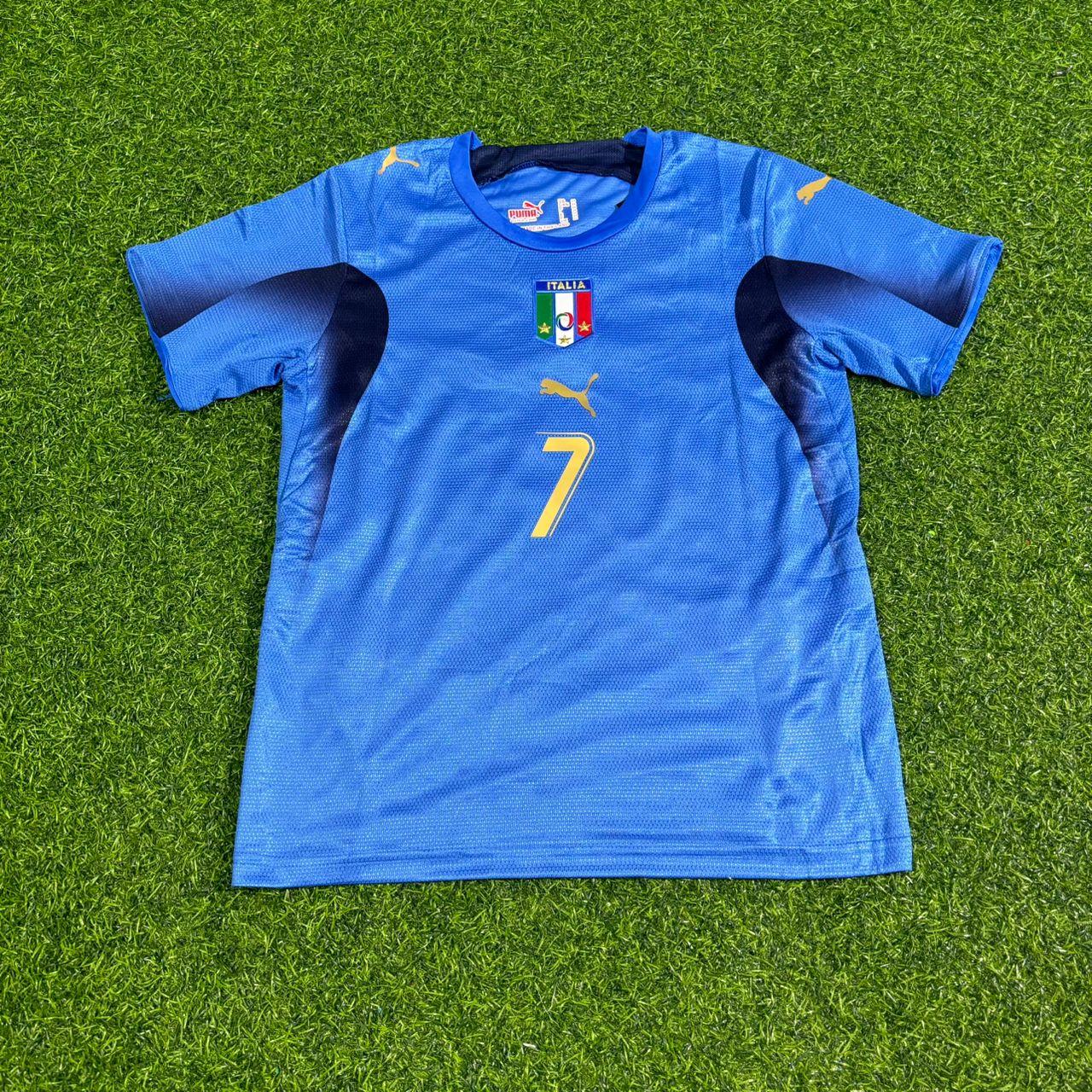 Italy World Cup 2006 Alessandro Del Piero 7- Final Retro Kids Football Jersey Kinder
