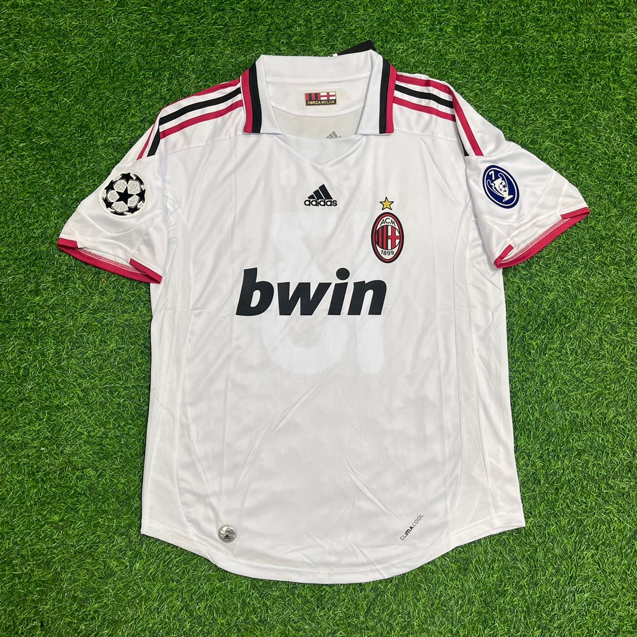 Alessandro Nesta Milan 2009 2010 Season White Retro Football Jersey
