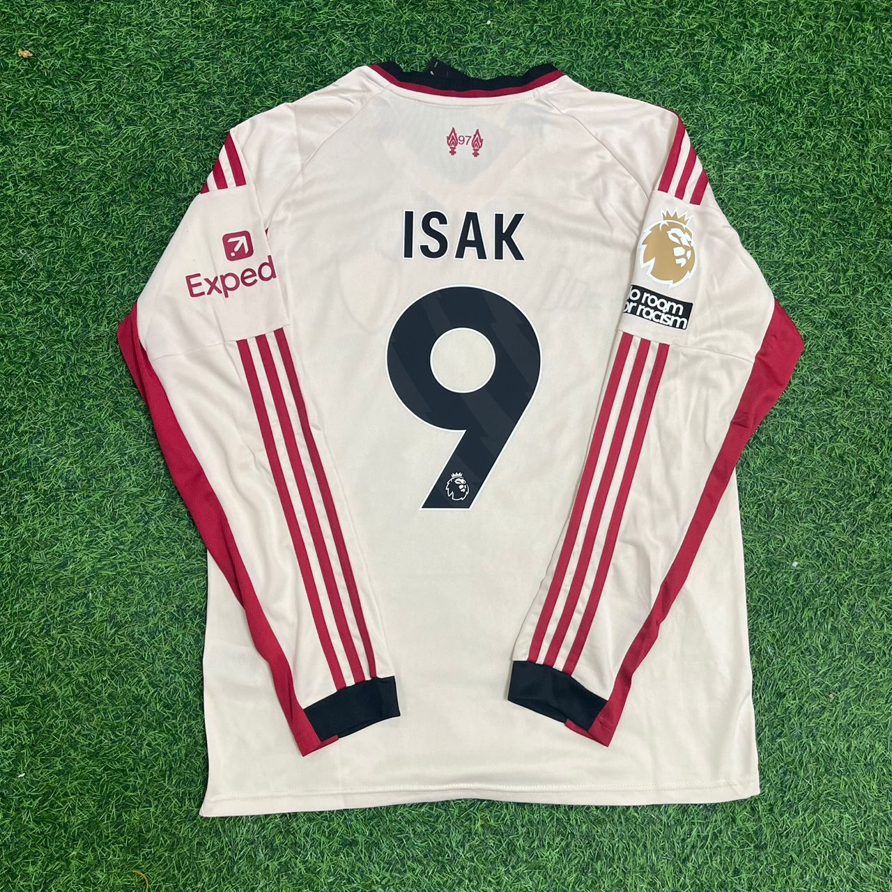 Alexander Isak Liverpool 2025 Away Long Sleeve Football Jersey