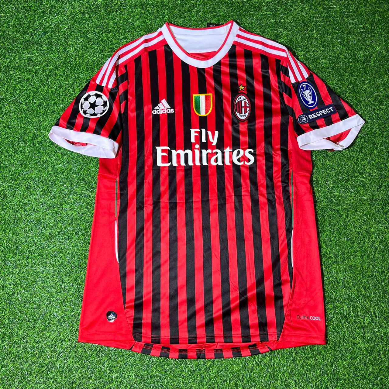 Alexandre Pato 7 - AC Milan Home 2011/12 Retro Football Jersey Kit