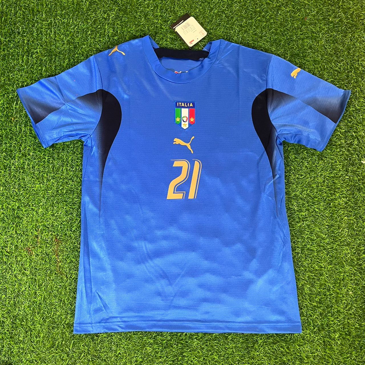 Andrea Pirlo 21 - Italy 2006 World Cup Final Retro Football Jersey Kit