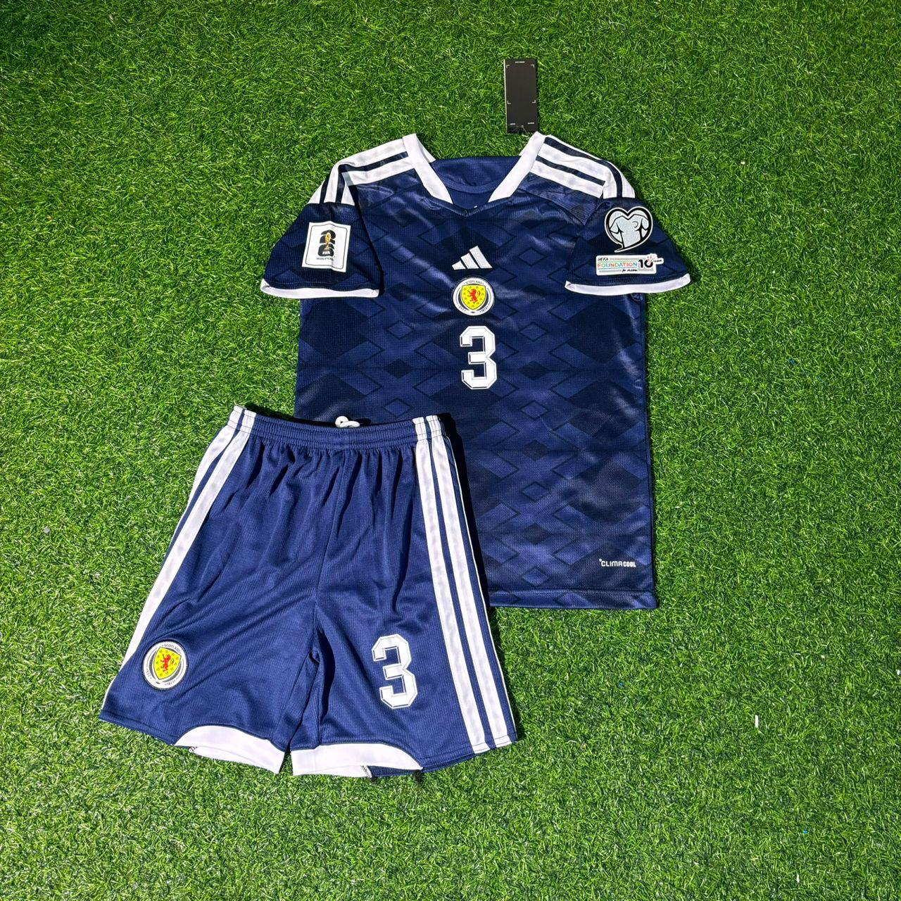 Scotland World Cup 2026 Andrew Robertson Kids Football Jersey Kit