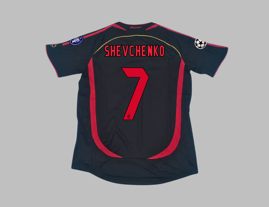 Andriy Schevchenko 7 - AC Milan 2006 - 2007 Retro Football Jersey Kit