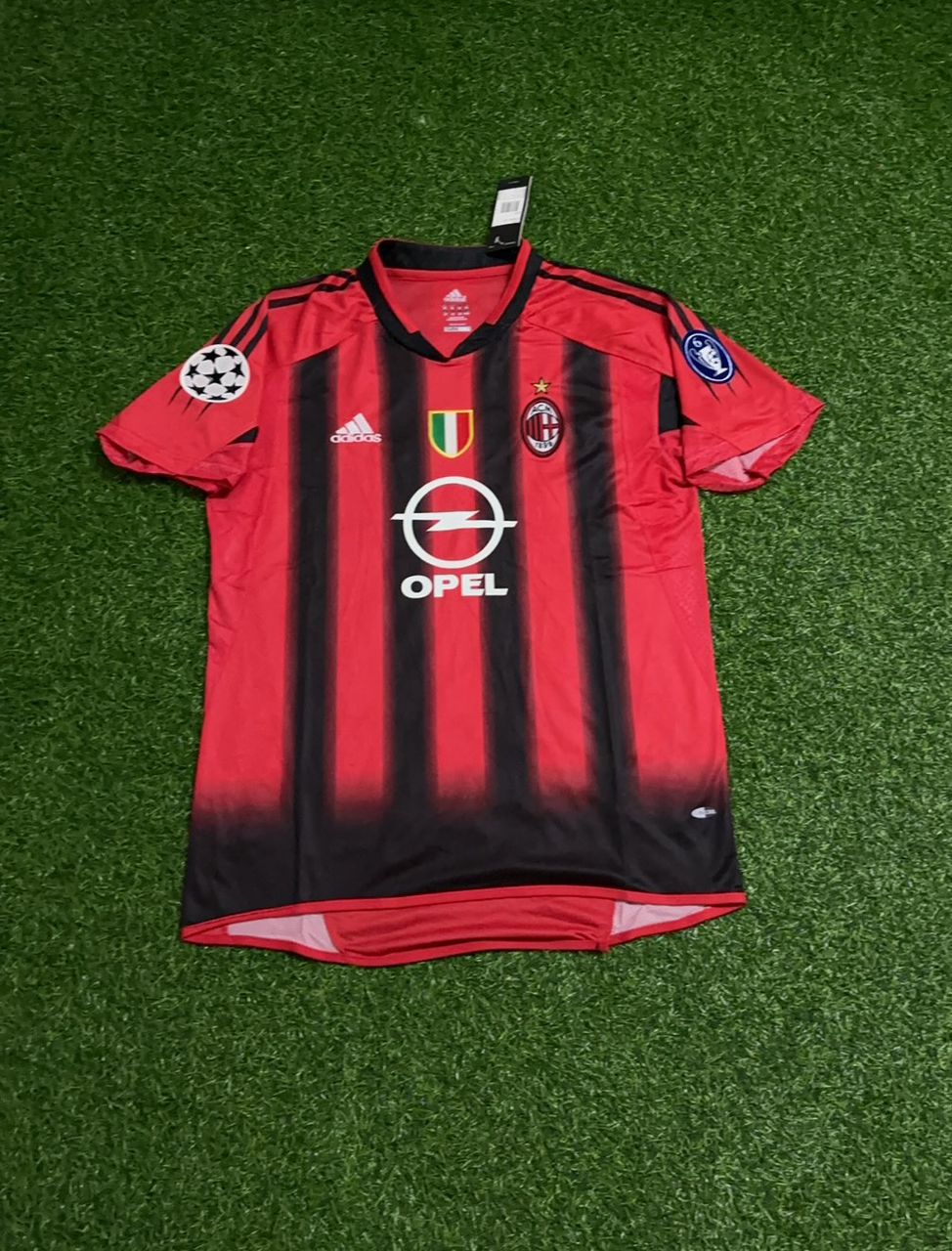 Andriy Shevchenko 7 Milan 2004/05 Red & Black Home Retro Football Jersey Kit