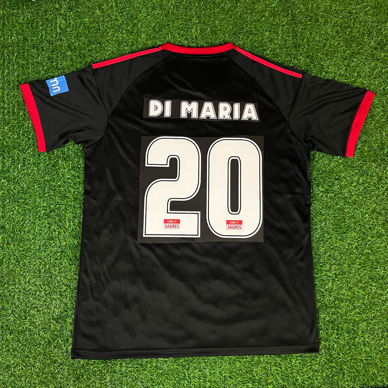 Angel di Maria #20 – Benfica 2009/2010 Away Black Retro Kit Jersey Trikot Maillot