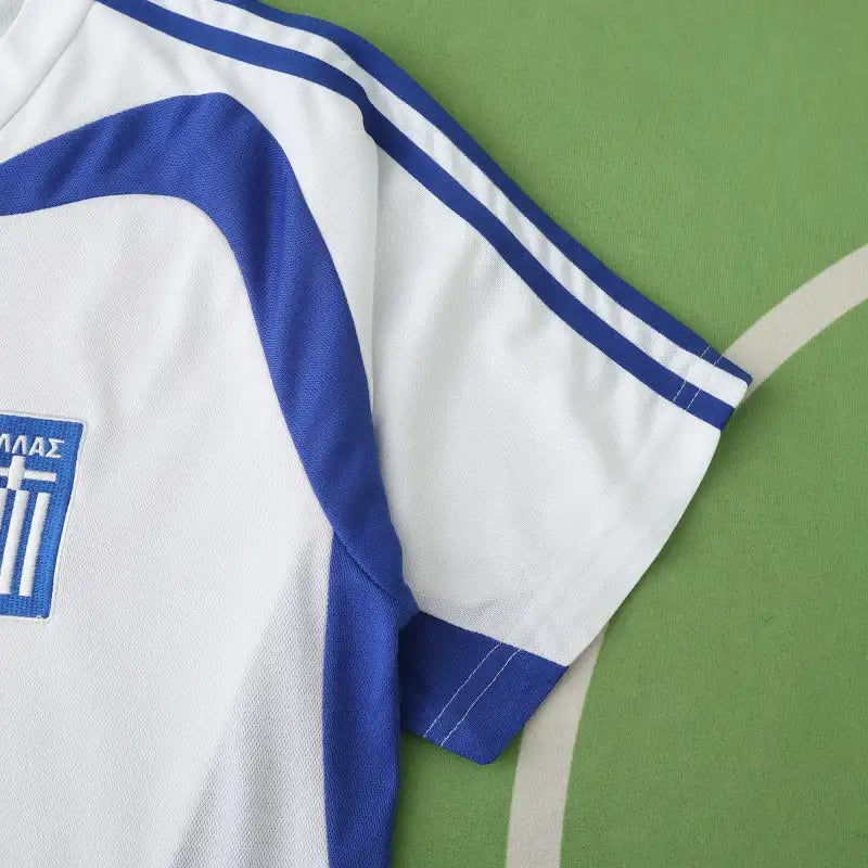 Angelos Charisteas Greece EURO 2004 Final Retro Football Jersey Kit