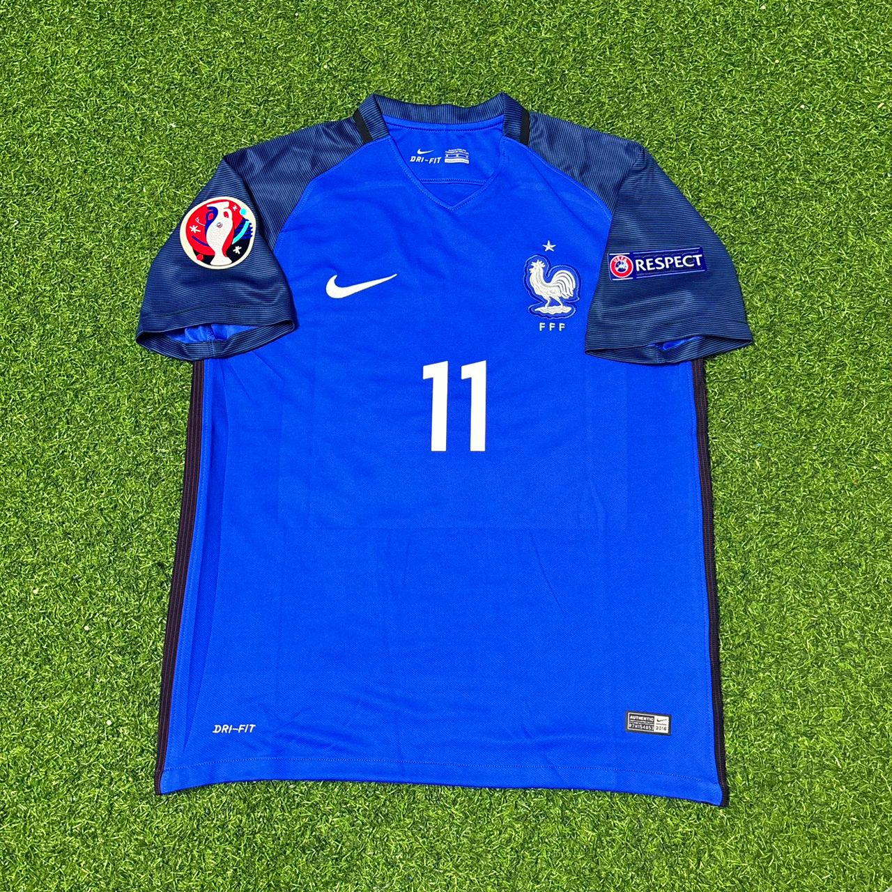 France EURO 2016 Anthony Martial #11 Home Retro Football Jersey