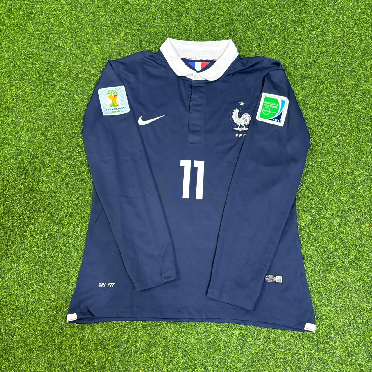 France World Cup 2014 Antoine Griezmann #11 Long Sleeve Football Jersey