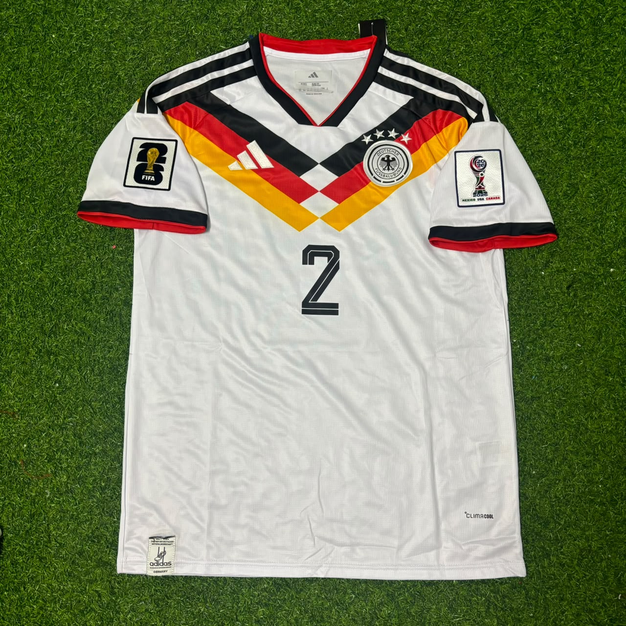Germany World Cup 2026 Antonio Rüdiger #2 Home Football Jersey Kit