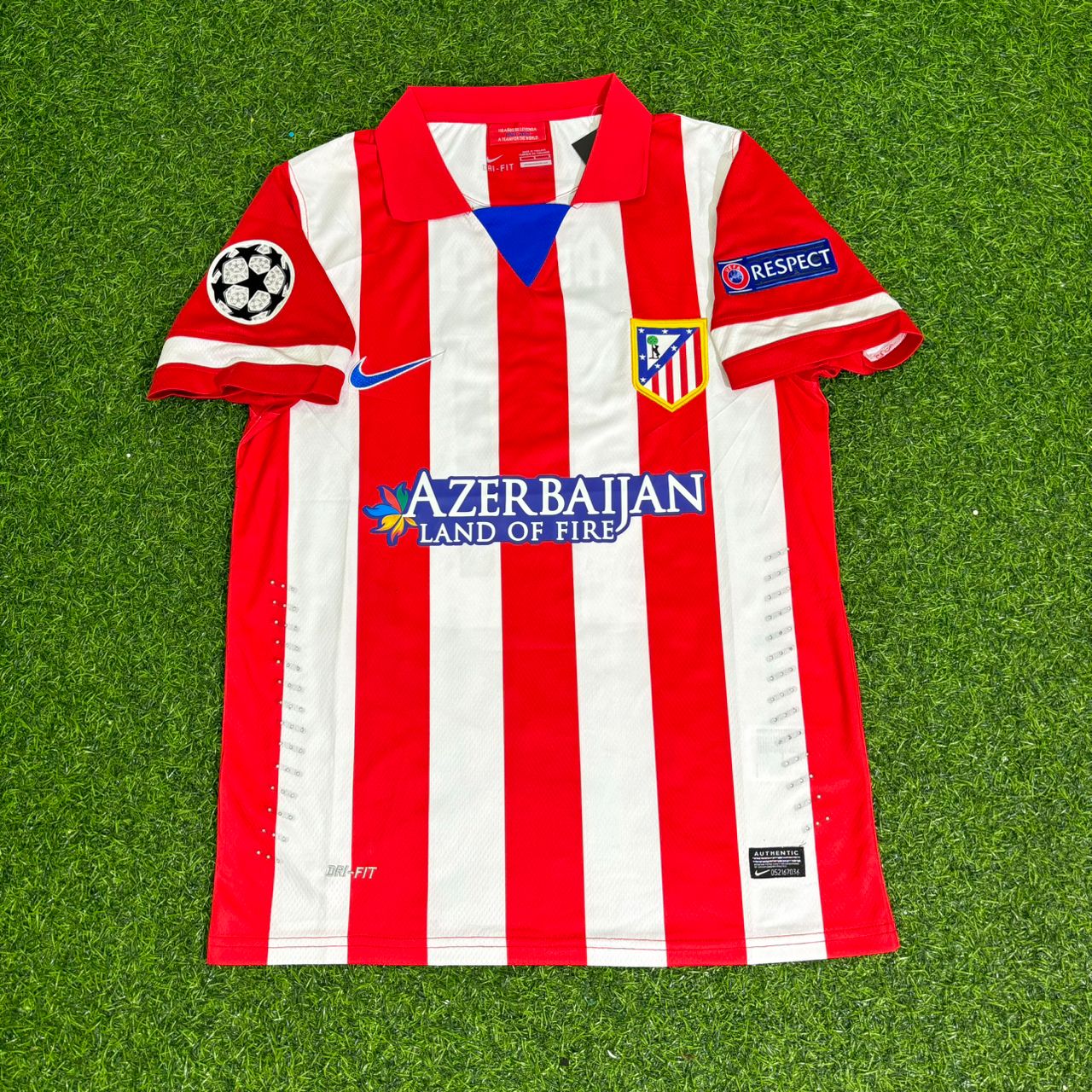 Arda Turan 10 Atlético Madrid 2013/2014 Home Retro Football Jersey Kit