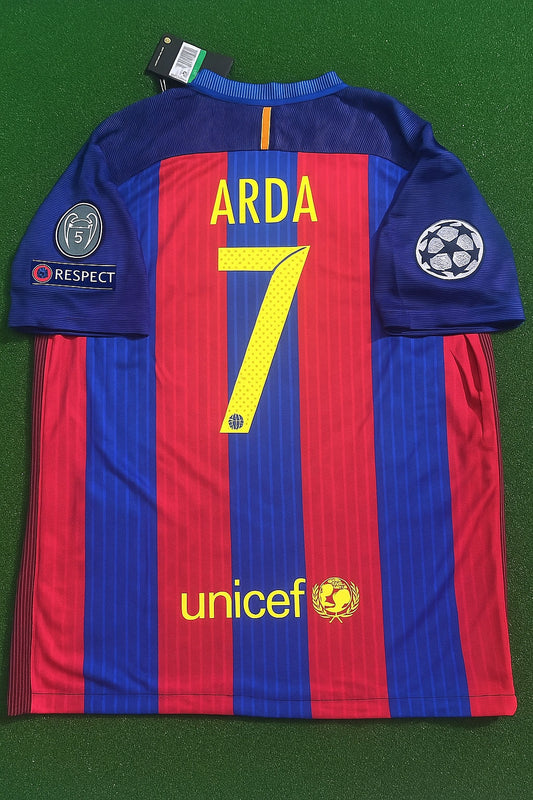 Arda Turan - Barcelona 2016/17 Retro Football Jersey Kit