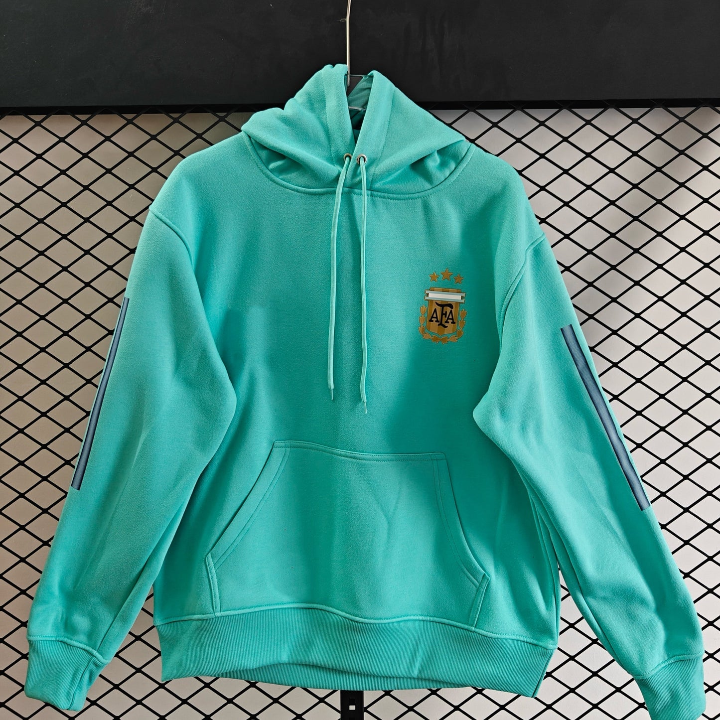 Argentina - Hoodie Winter Fleece- Football Kapuzenpullover Paradise Edition