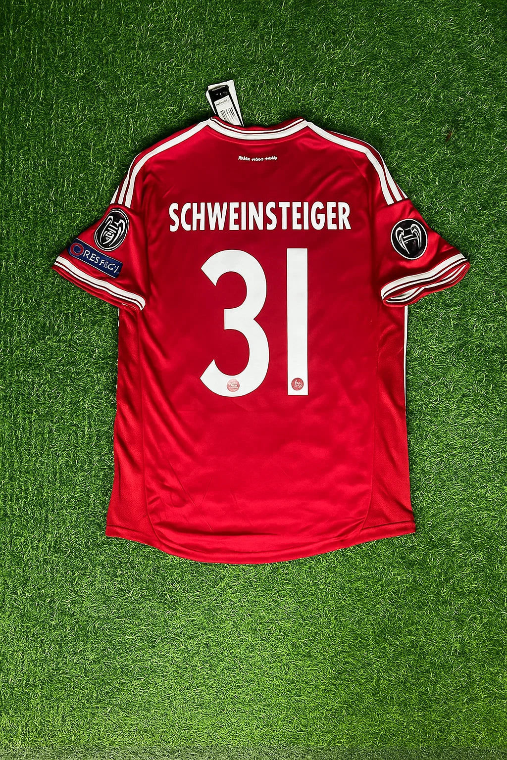 Bastian Schweinsteiger Bayern Munich 2013 Champions League Wembley Final Football Jersey Kit