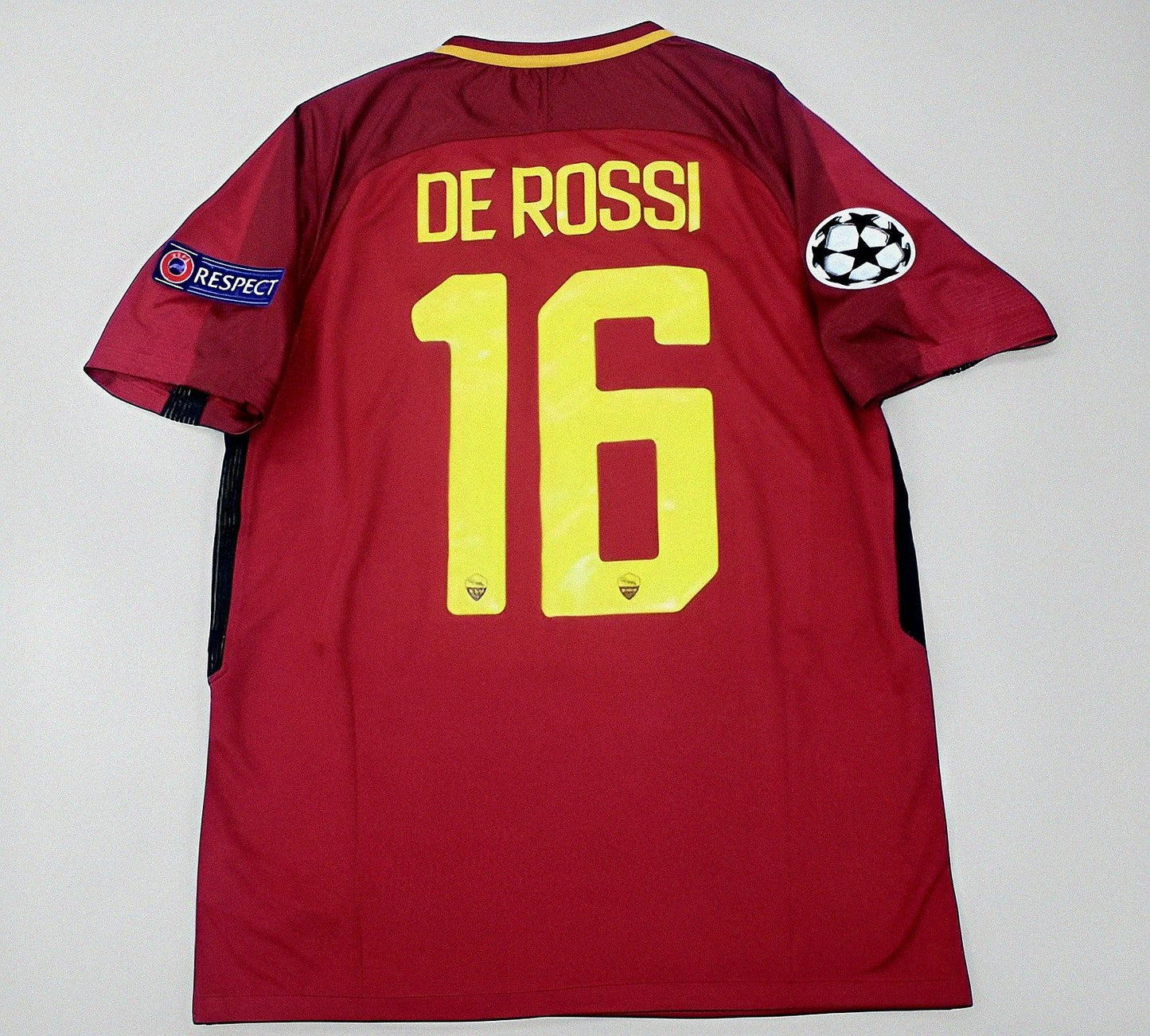 AS Roma Daniele de Rossi 2016 2017 Final Season Nova Camisa Football Jersey Kit