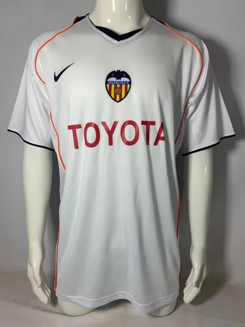 Valencia CF 2004 2005 Black Retro Football Jersey