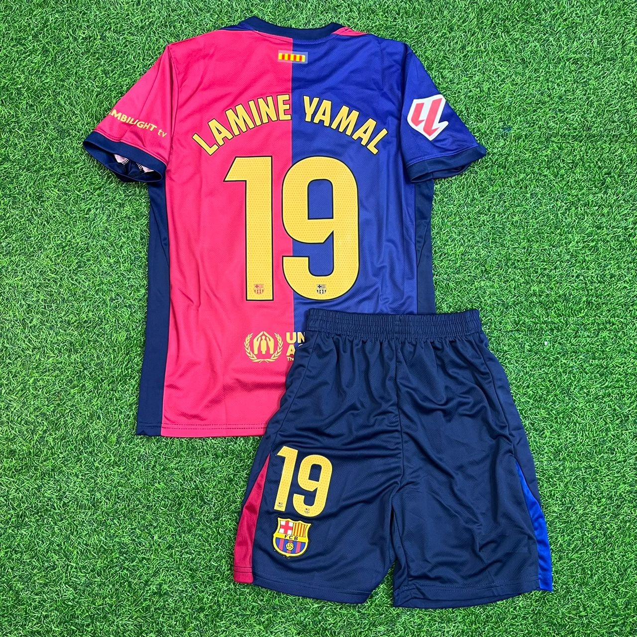 Home Lamine Yamal Jersey Trikot Maillot Soccer Kit