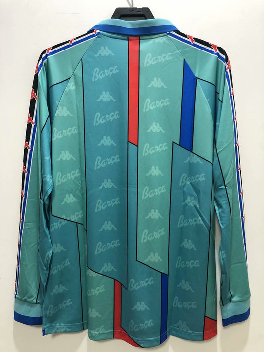Barcelona 1996 1997 Retro Long Sleeve Football Jersey Kit