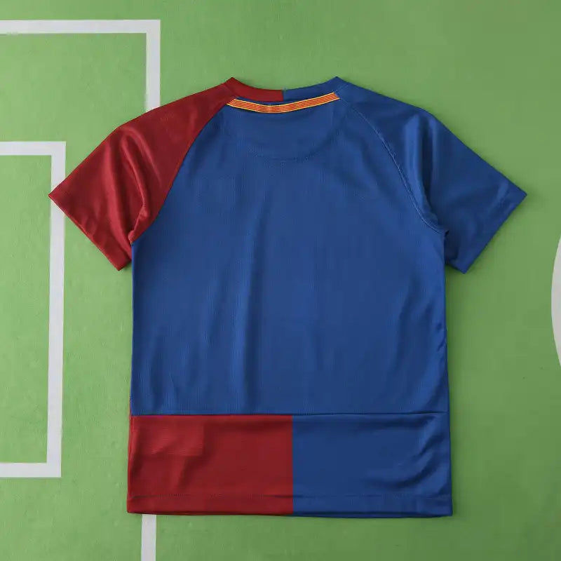 Barcelona 2009 Final Retro Kids Football Jersey Kit