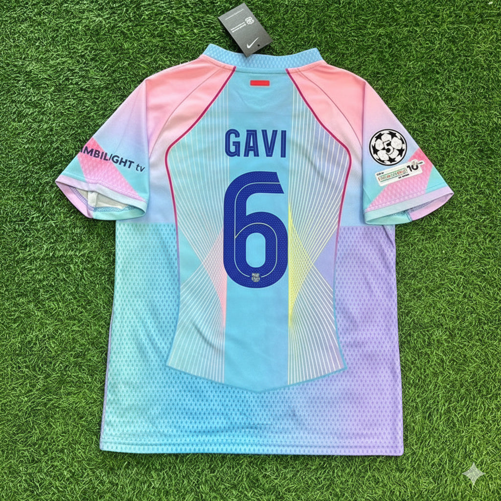 Gavi Barcelona Home Miami Sunset 2026 Football Jersey