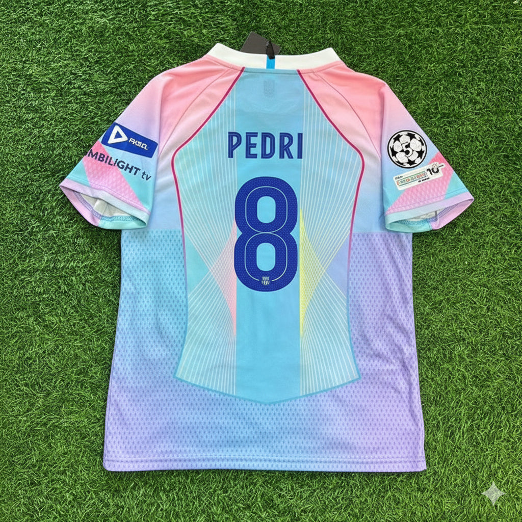 Pedri Barcelona Home Miami Sunset 2026 Football Jersey