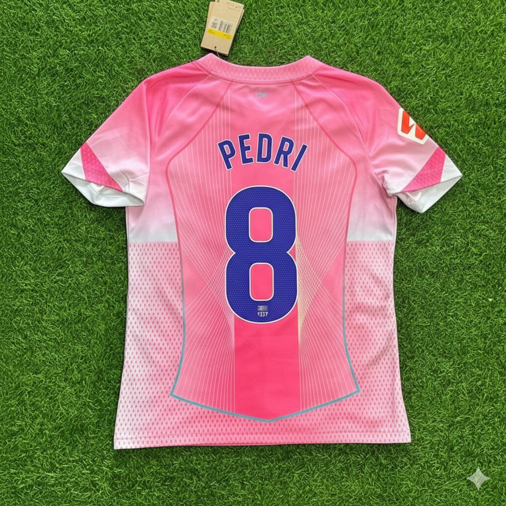 Pedri Barcelona Home Pink 2026 Football Jersey