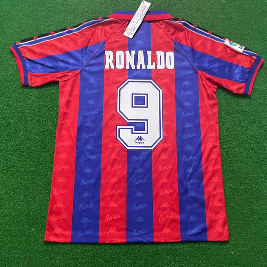 Ronaldo Nazario r9 Barcelona 1996 1997 Retro Football Jersey Kit