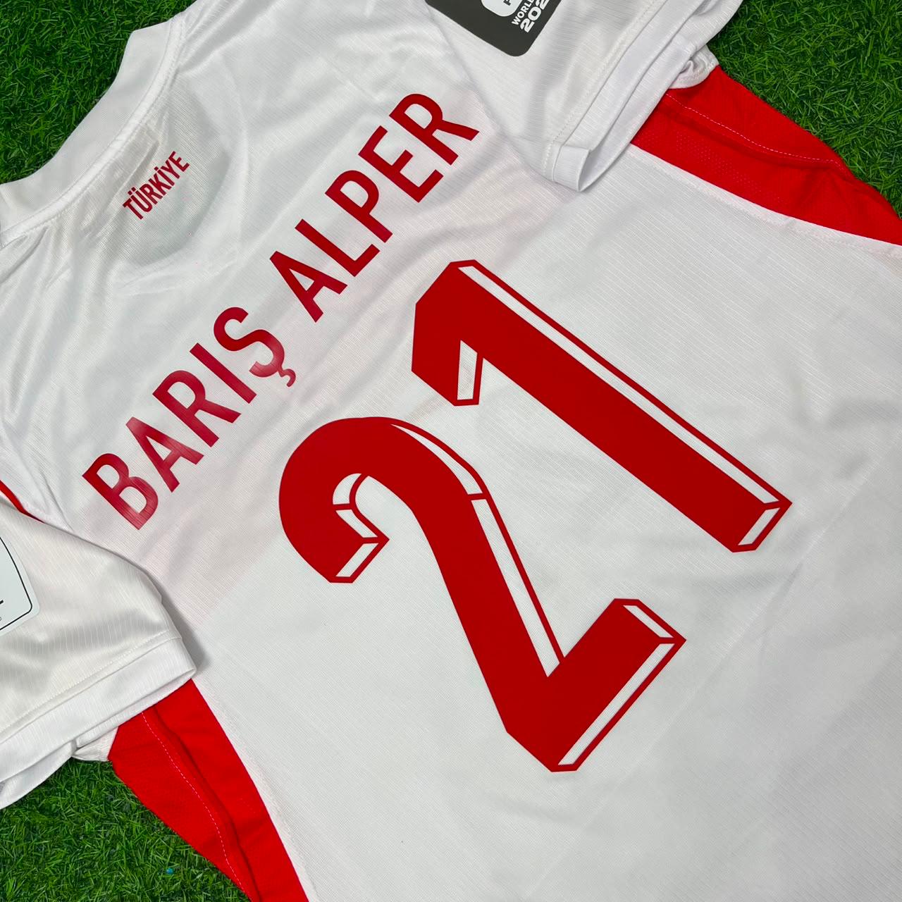 Turkey Türkiye World Cup 2026 Barış Alper Yılmaz #21 Away White Football Jersey