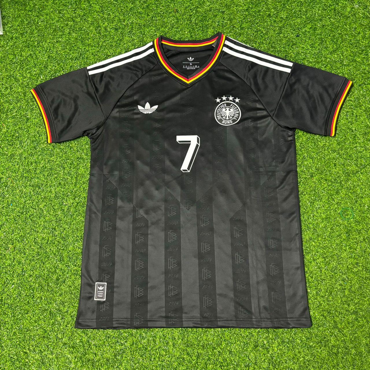 Bastian Schweinsteiger Germany Black Retro Vintage Football Jersey Kit