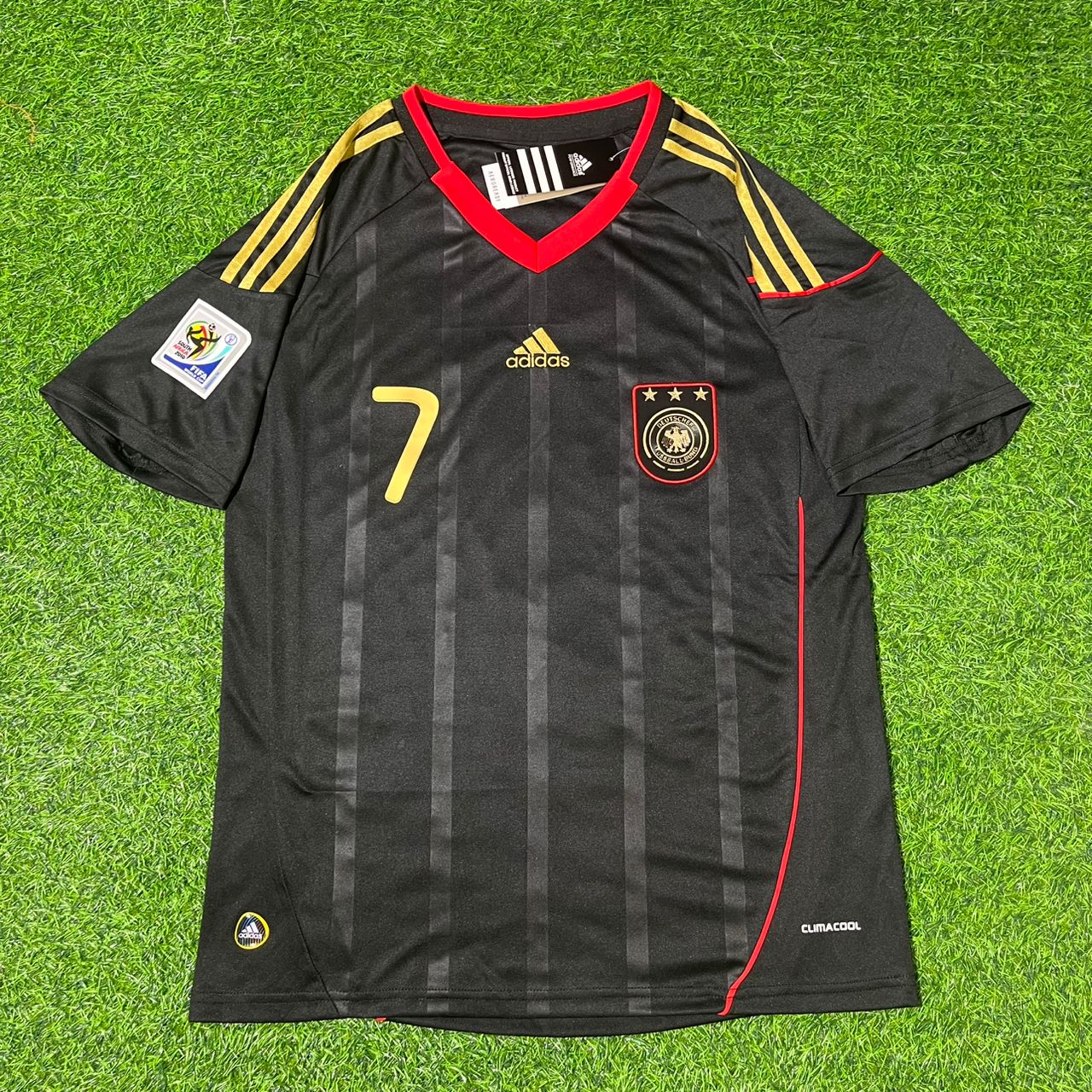 Germany World Cup 2010 Bastian Schweinsteiger - Deutschland Black Football Jersey