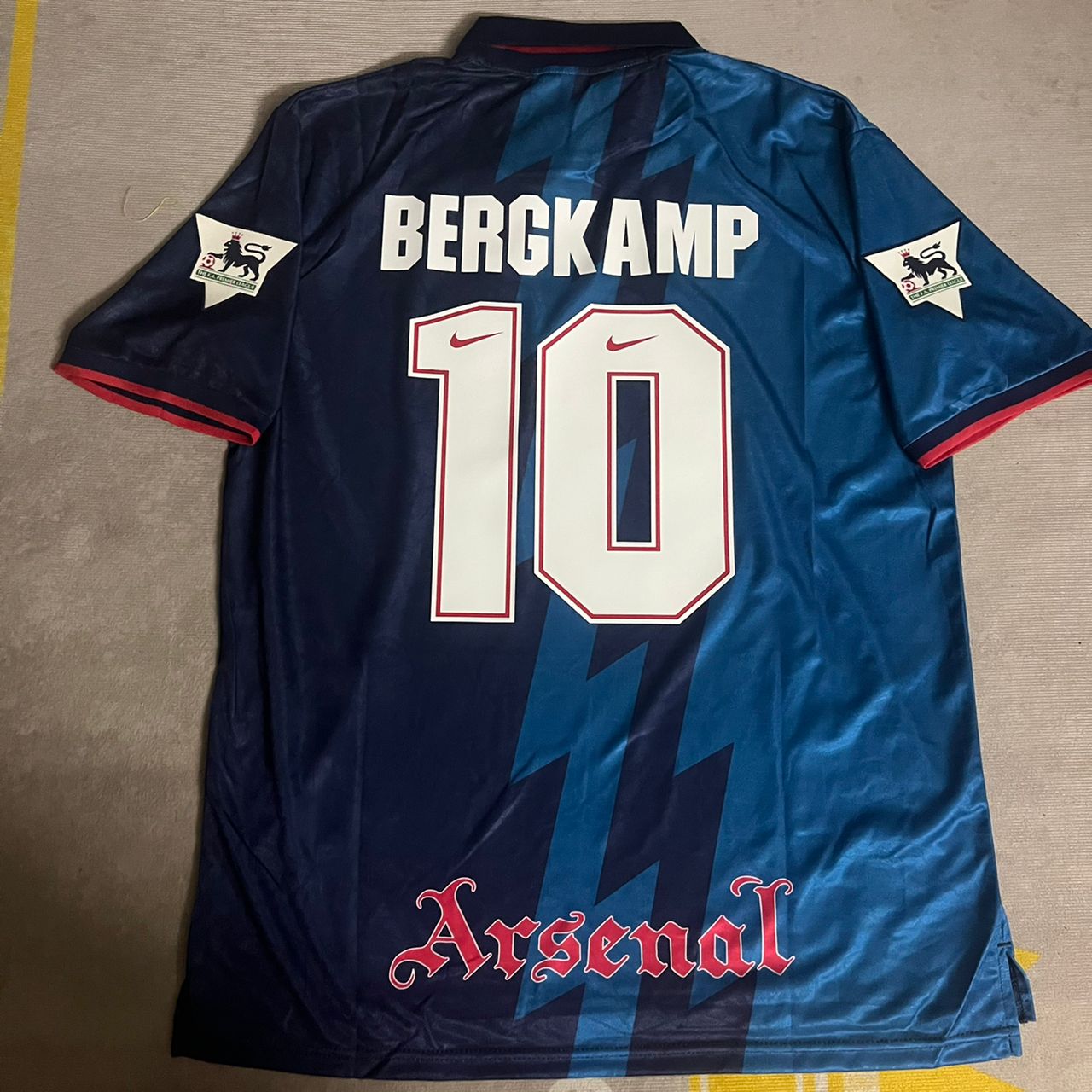 Dennis Bergkamp Arsenal Retro 1998 Season Retro Jersey