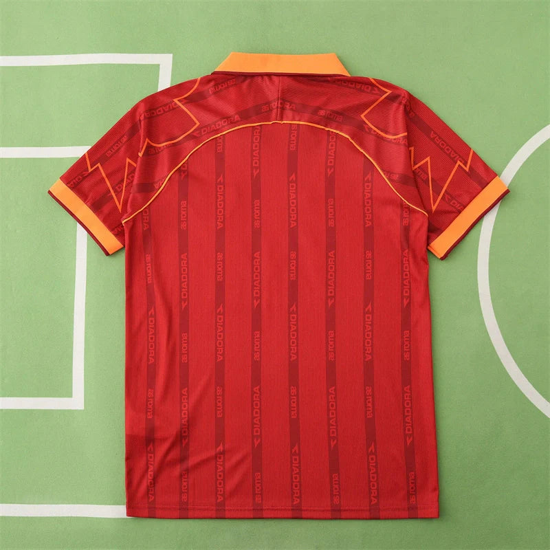 99/00 A.S Roma Season Home Red Retro Jersey Trikot Soccer Kit