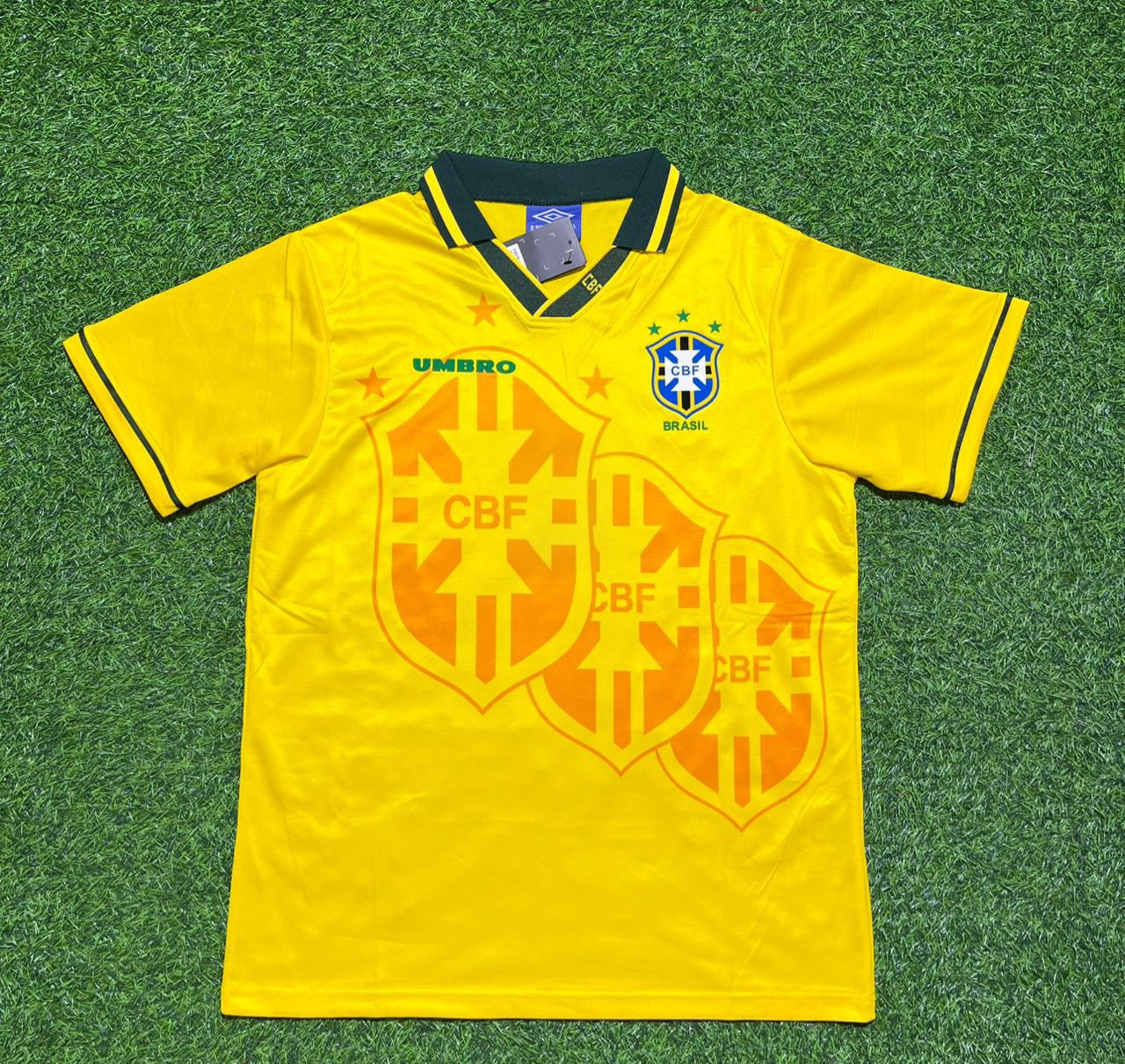 Brazil Neymar Jr #10 Retro Football Jersey