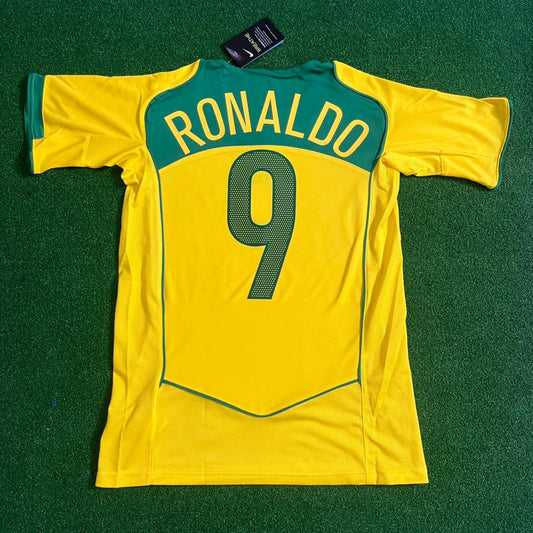 Ronaldo Nazario Brazil 2004 - 2006 Retro Football Jersey Kit