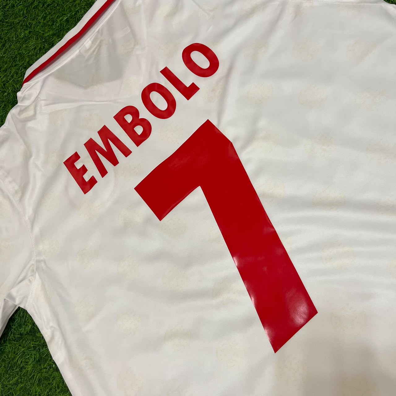 Breel Embolo Switzerland White Retro Football Jersey Kit