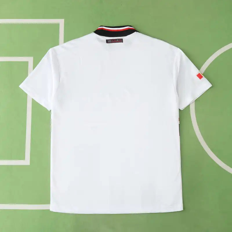 F.C Manchester United 1998 Season Away White Retro Jersey Trikot Soccer Kit