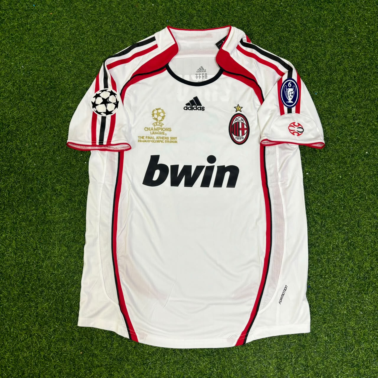 Cafu Milan 2007 CL Final White Retro Football Jersey