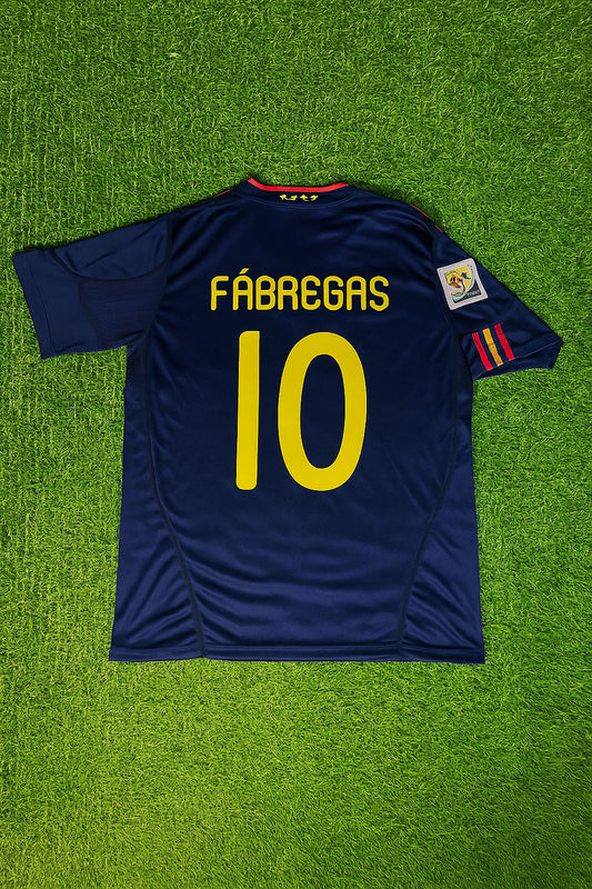 Cesc Fabregas #10 - Spain 2010 World Cup Final Retro Football Jersey Kit